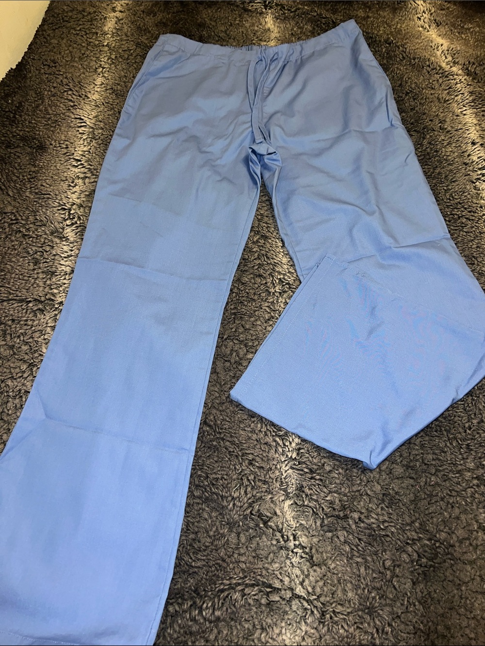 Women's Light Blue Elastic Waist Pants